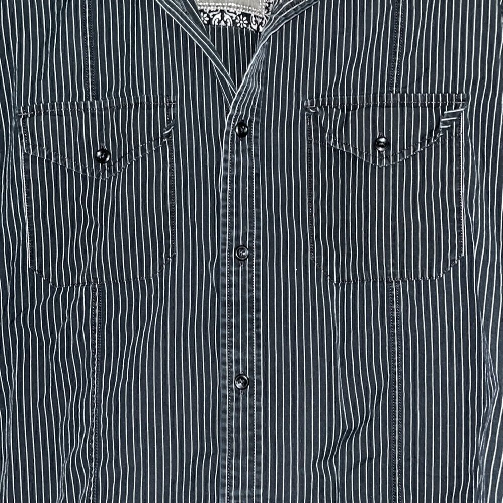 Express - Button Up - Striped Shirt - L - Picture 2 of 7